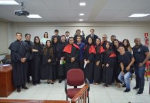 Durante júri simulado, acadêmicos de direito da Unesc analisam caso de feminicídio qualificado