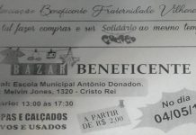 Associação Fraternidade Vilhenense promove bazar beneficente em Vilhena