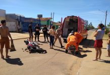Jovem sofre possível fratura em acidente no Jardim América