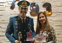 Unesc é homenageada durante passagem de comando do Corpo de Bombeiros em Vilhena