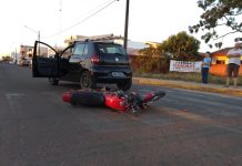 Semáforo com defeito deixa trânsito confuso e provoca acidente no Jardim das Oliveiras