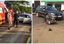 Polícia de Trânsito registra acidentes simultâneos na manhã desta terça em Vilhena