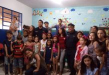 Policiais militares de São Felipe do Oeste palestram para crianças e adolescentes em Vilhena