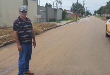 Após matéria do Extra de Rondônia, secretário garante reparos em via onde moradores colocaram planta em buraco