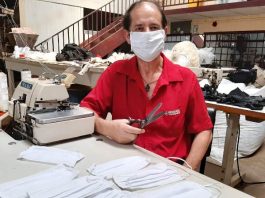 Padre sugere e empresário produz máscaras reutilizáveis para conter coronavírus em Vilhena