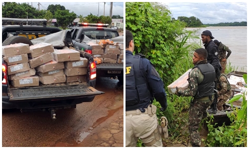 PRF apreende drogas, alimentos, arma de fogo e agrotóxicos em RO