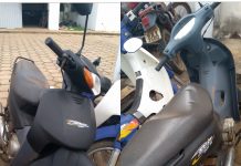 Motoneta é abandonada pouca horas após o furto no Setor 17 em Vilhena