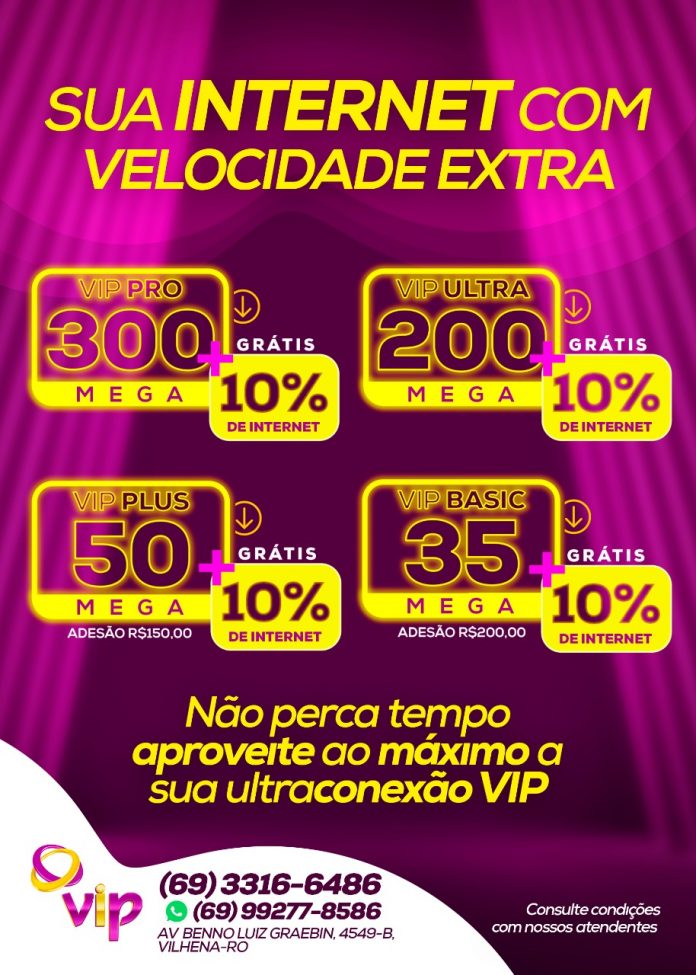 Vip está com planos de até 20 de grátis; confira