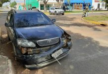 Acidente no Jardim Eldorado envolve carro e moto com danos materiais