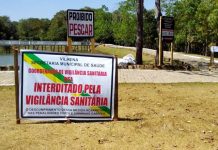 Denúncias de aglomerações levam Vigilância Sanitária a interditar parque ecológico e lago ao lado de pesque-pague em Vilhena