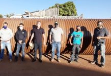 Tubos armco destinados por Luizinho Goebel são entregues em Vilhena