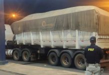 PRF apreende semirreboque com sinais de adulteração em Vilhena