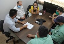 Cirone Deiró e secretário da Sedam conhecem projeto de empreendimento que será construído em Cacoal