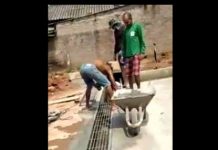 VÍDEO: moradores constroem canal para escoar água de chuva em Vilhena; prefeito teria recusado convite para visitar obra