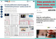 OPINIÃO DE PRIMEIRA: confronto ideológico na saúde: 2 mil médicos assinam manifesto apoiando tratamento precoce da covid