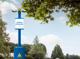 Representante da Emídia apresenta modelo de torre de vigilância que será instalado em Vilhena