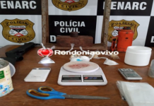 Em Porto Velho, Denarc prende traficante com cocaína e prensa para compactar drogas