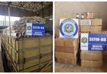 Carga de tubos, conexões e xaropes com indícios de irregularidade avaliada em R$ 150 mil é apreendida por fiscais da Sefin em Vilhena