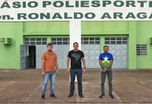 Eyder Brasil fiscaliza conclusão da reforma do Ginásio Ronaldo Aragão em Cacoal