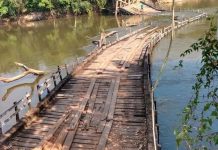 Em Chupinguaia, ponte que caiu há mais de ano dificulta trânsito entre distritos; “vereador voluntário” desabafa