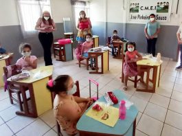 VÍDEO: em Pimenta Bueno, aulas presenciais reiniciam nas escolas municipais e secretária explica protocolos sanitários