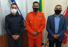 Alex Silva visita CBMRO e dá boas vindas ao novo comandante