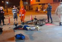Motoboy sofre fratura de fêmur ao ser atingido por carro em Vilhena