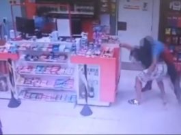 Homens “saem no soco” por ciúmes de mulher e causam estragos em conveniência no Centro de Vilhena