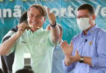 Ao entregar ponte no Vale do Jamari, Marcos Rocha agradece e destaca parceria com Bolsonaro no desenvolvimento de RO