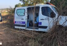 Ambulância de Colorado roda na pista ao ser atingida por carreta em radar de Vilhena