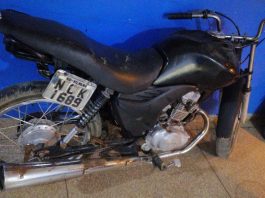 VÍDEO: adolescente é apreendido em posse de motocicleta furtada e germinando sementes de maconha em Vilhena