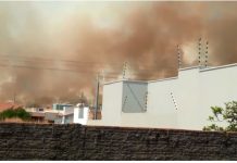 Incêndio em vegetação próximo a Unesc mobiliza bombeiros e assusta população em Vilhena; vídeos