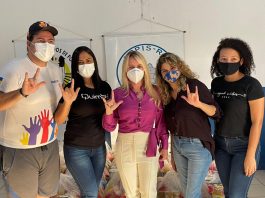 Ieda Chaves entrega cestas básicas para Associação dos Surdos de Porto Velho