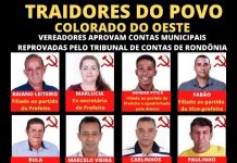 COLORADO: aprovação de contas de prefeito gera controvérsia, internet não perdoa e vereadores são chamados de “traidores do povo”