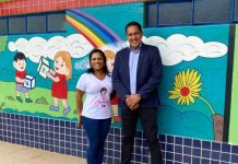 Eyder Brasil faz a entrega oficial da reforma e pintura da Escola Walmer Adão em Porto Velho