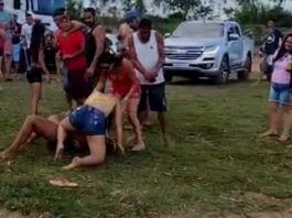 VÍDEO: mulheres partem para agressão e agitam tarde de domingo em balneário de Vilhena