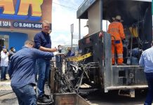 Luizinho Goebel e Marcos Rocha lançam início do micro revestimento asfáltico em Cerejeiras