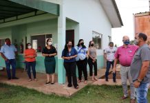 Rosangela Donadon visita escola Iquezinha em Vilhena