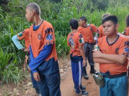 Adolescentes de Pimenteiras participam de curso de combate a incêndio, primeiros socorros e adaptação na Selva em Vilhena