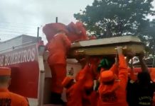VÍDEOS: emoção marca sepultamento de bombeiro militar vítima de acidente de trânsito em Vilhena