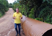 DER atende reivindicação de Luizinho Goebel na liberação de Tubos para substituir ponte de madeira e bueiros em Vilhena