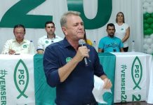 Em convenção, PSC homologa candidatura à reeleição do deputado estadual Luizinho Goebel