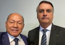 Coronel Chrisóstomo e Jair Bolsonaro participam juntos de culto evangélico na Câmara dos Deputados