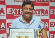 Em Vilhena, EXTRA recebe prêmios como site de notícias mais acessado e diretor agradece internautas e colaboradores