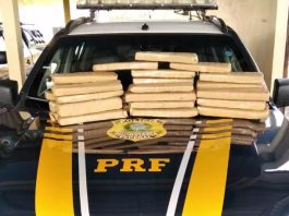 Em Pimenta Bueno, homem de 25 anos é preso transportando mais de 20 quilos de maconha em ônibus