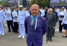 Coronel Chrisóstomo é homenageado com a medalha da Ordem do Mérito Aeronáutico, maior comenda da Força Aérea Brasileira