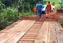 Ponte na RO 493 é recuperada pelo DER, após solicitação de Rosangela Donadon