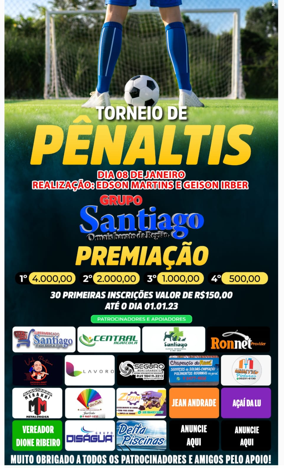 Teutônia promove 1° Torneio de Pênaltis - Grupo A Hora