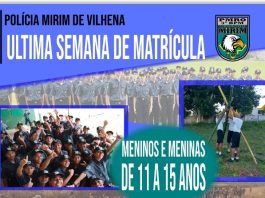 Polícia Mirim anuncia última semana de matrícula em Vilhena