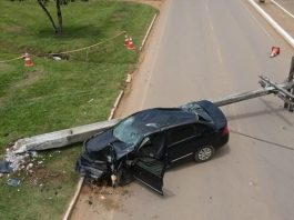 Vilhena lidera ranking de colisões de veículos em postes em RO e condutor terá que pagar até R$ 10 mil por prejuízos